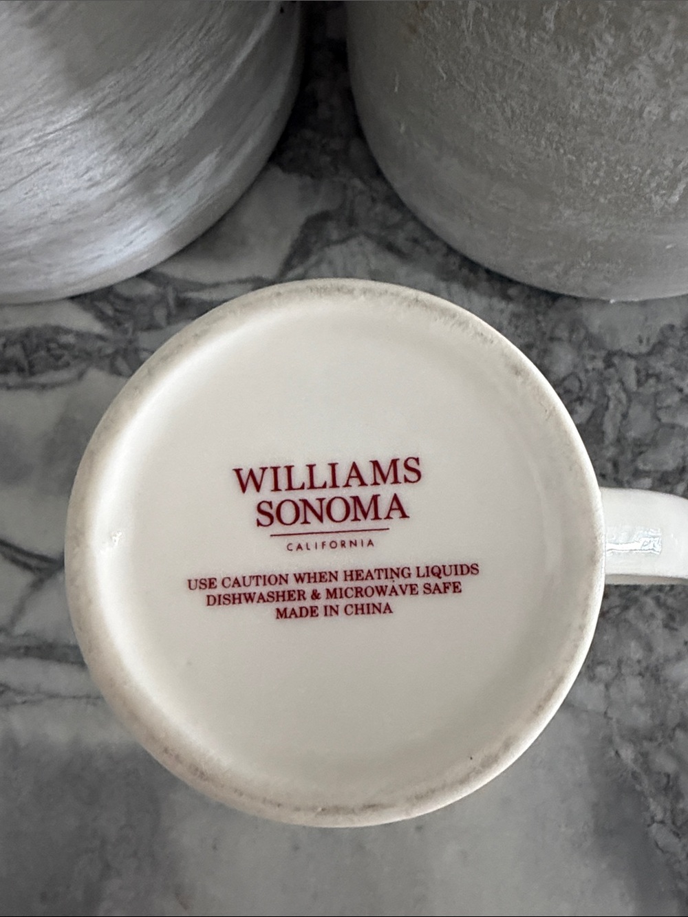 Williams Sonoma Small Earthenware Vintage Inspired Snowman Christmas Mug - Picture 5 of 7